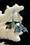 Abalone Shell Mermaid Tail Earrings