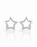 Sterling Silver Star Huggie Earring