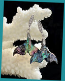 Abalone Shell Mermaid Tail Earrings