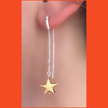 Gold-plated Star Ear Threader