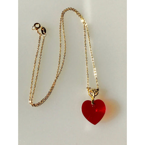 Red Heart Necklace 